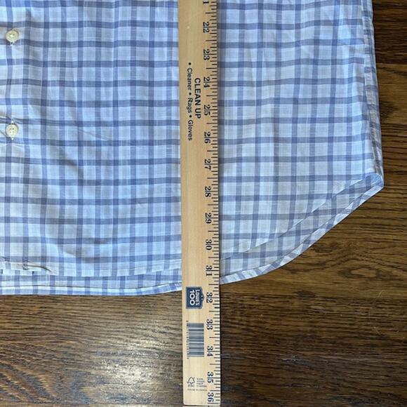 Gitman Bros Long Sleeve Button Up Shirt Mens XXL Blue White Check Cotton USA - Picture 6 of 8